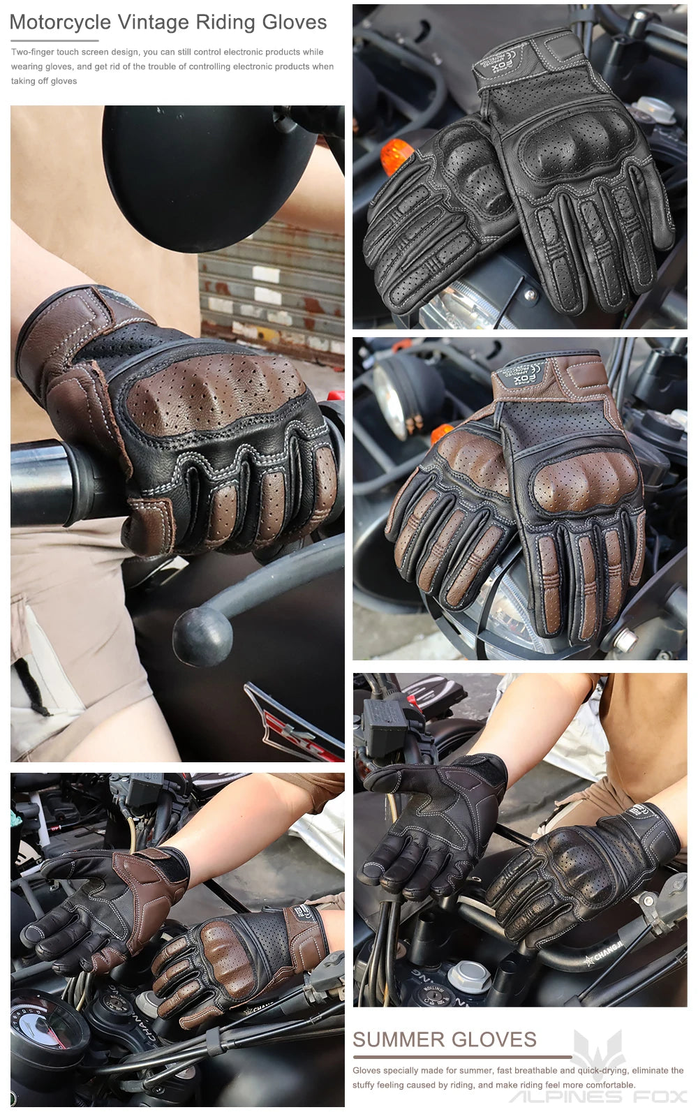 Luva Vintage Motorcycle